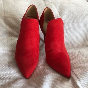 Christian Soriano for Payless red suede heels size 7 never worn